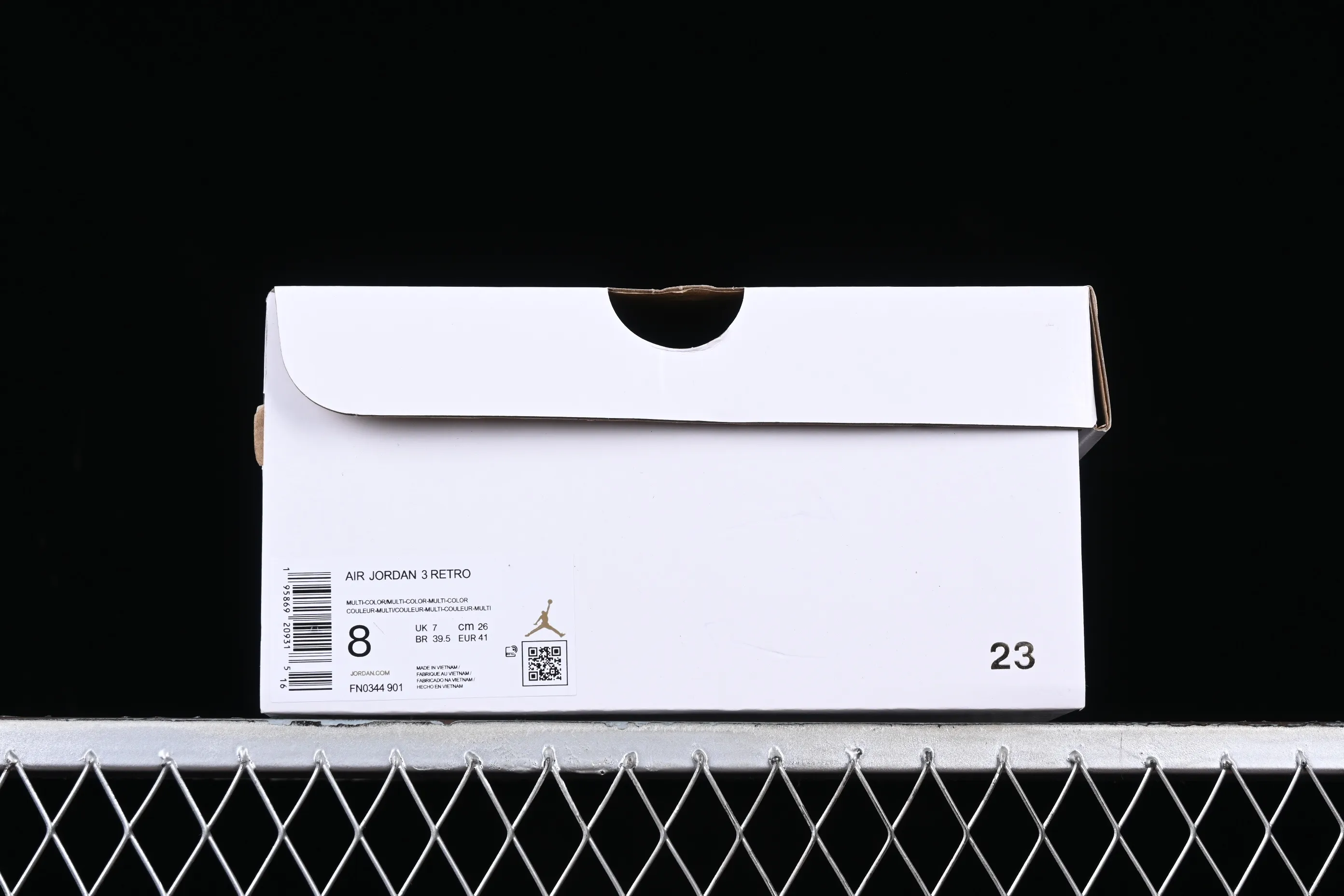 All categories Air Jordan Jordan series basketball shoes Air Jordan 3 J.Balvin x Air Jordan 3 Retro AJ3 Joe 3 rainbow gradient FN0344-901